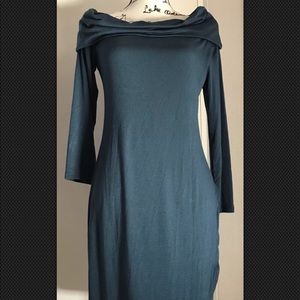 Michael Stars Teal Green Off Shoulder Dress Medium